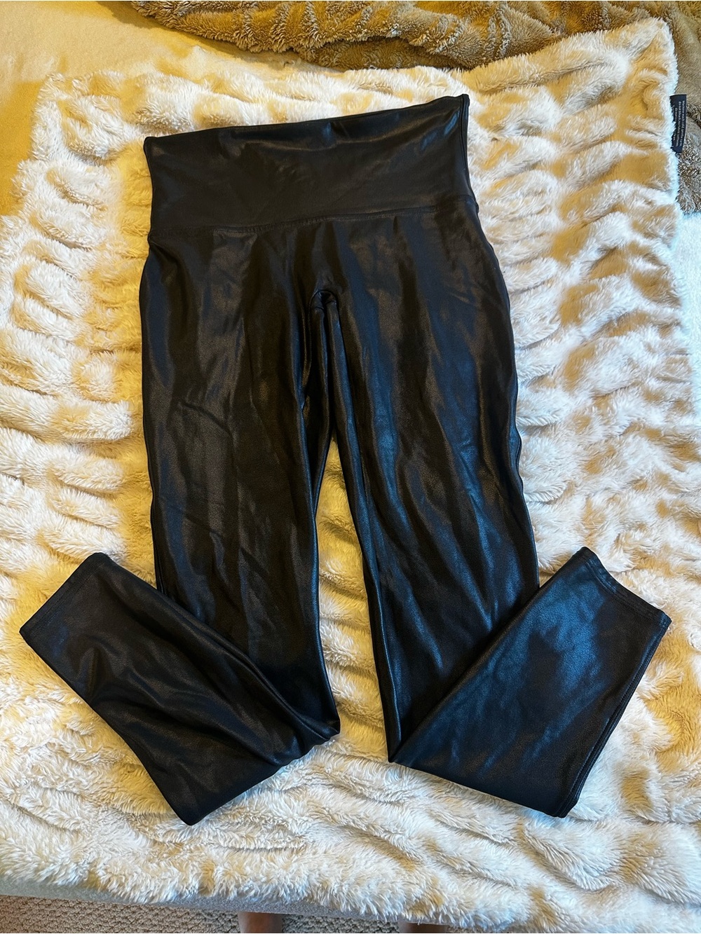 SPANX Black High-Waist Shaping Leggings